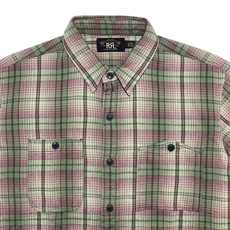 RRL RALPHLAUREN　"PLAID TWILL" WORK SHIRT