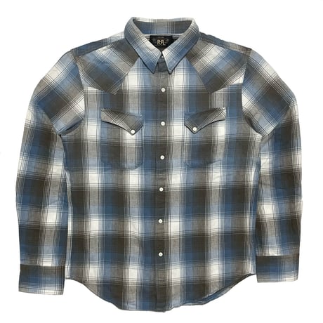 RRL RALPHLAUREN　"SNAP BUTTON" FLANNEL SHIRT