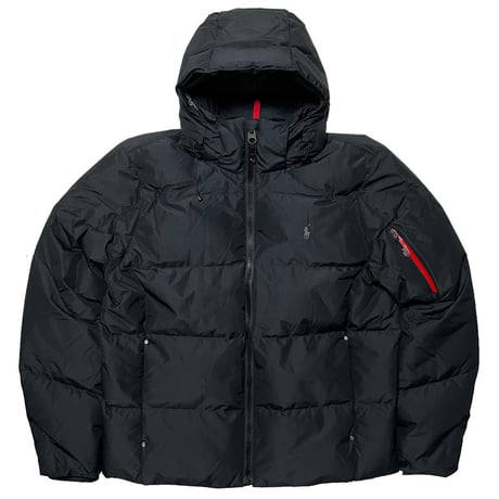 POLO RALPHLAUREN　"RIPSTOP" HOODED DOWNJACKET (BLACK)