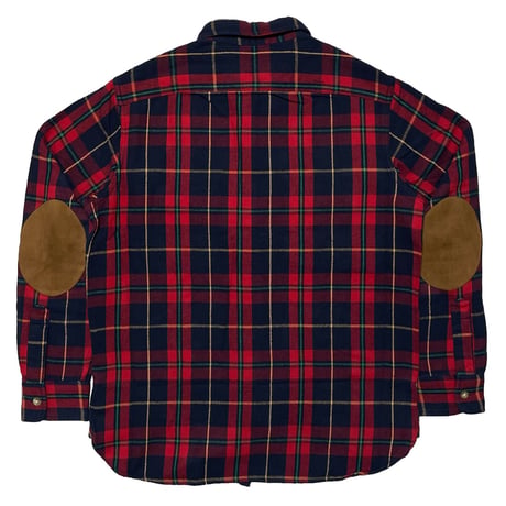 POLO RALPHLAUREN　"ELBOW PATCH" FLANNEL SHIRT