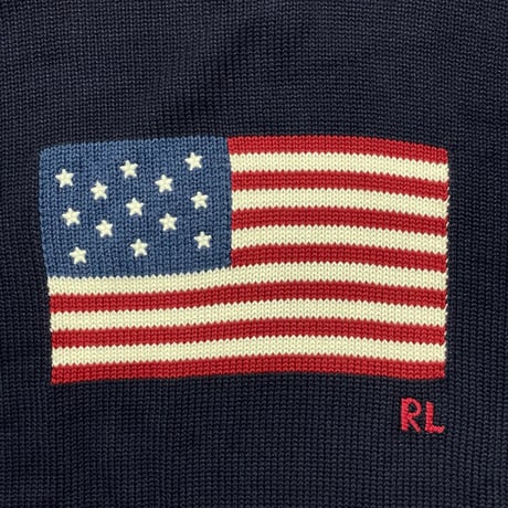 POLO RALPHLAUREN  アメリカ製 "USA FLAG" SWEATER