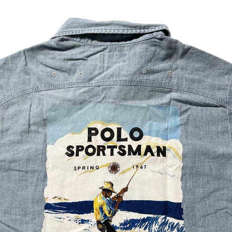 POLO RALPHLAUREN　"POLO SPORTSMAN FISHING" CHAMBRAY S/S SHIRT