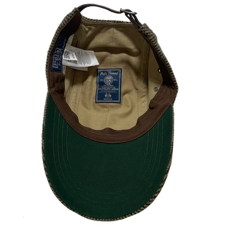 POLO RALPHLAUREN　"LONG BILL" TWEED CAP