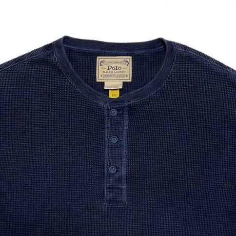 POLO RALPHLAUREN　"HENLEY NECK" THERMAL L/S TEE