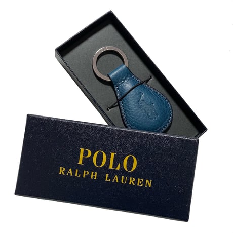 POLO RALPHLAUREN　"SHOE HORN" LEATHER KEYHOLDER