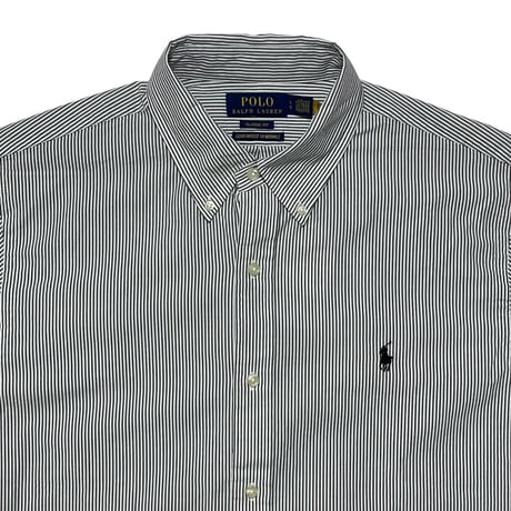 POLO RALPHLAUREN　 "GUARANTEED TO WRINKLE"  SEERSUCKER SHIRT (BLACK)