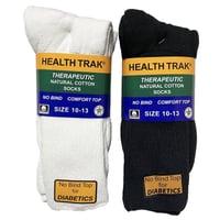 RAILROAD SOCK　2パック"HEALTH TRAK" THERAPEUTIC NATURAL COTTON SOCKS