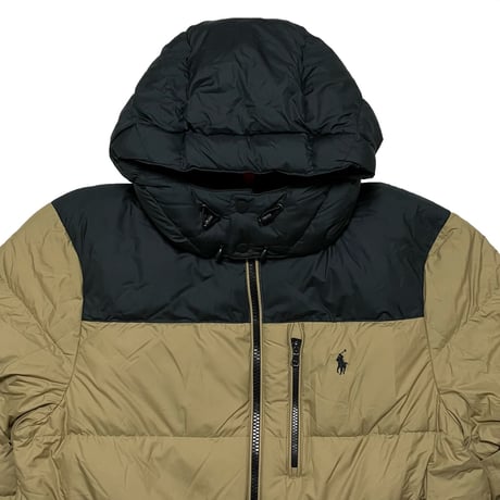 POLO RALPHLAUREN　"ZIP HOOD" DOWN JACKET