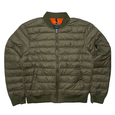 POLO RALPHLAUREN "SLEEVE POCKET" QUILTED DOWN JACKET