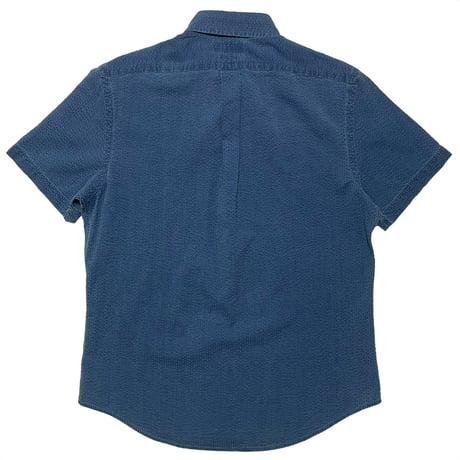 POLO RALPHLAUREN　 "INDIGO BLUE"  SEERSUCKER S/S SHIRT