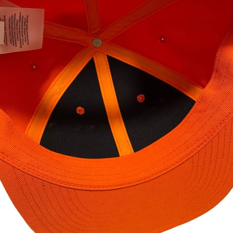 POLO RALPHLAUREN　"P-LOGO" HIGH-CROWN BASEBALL CAP (ORANGE)