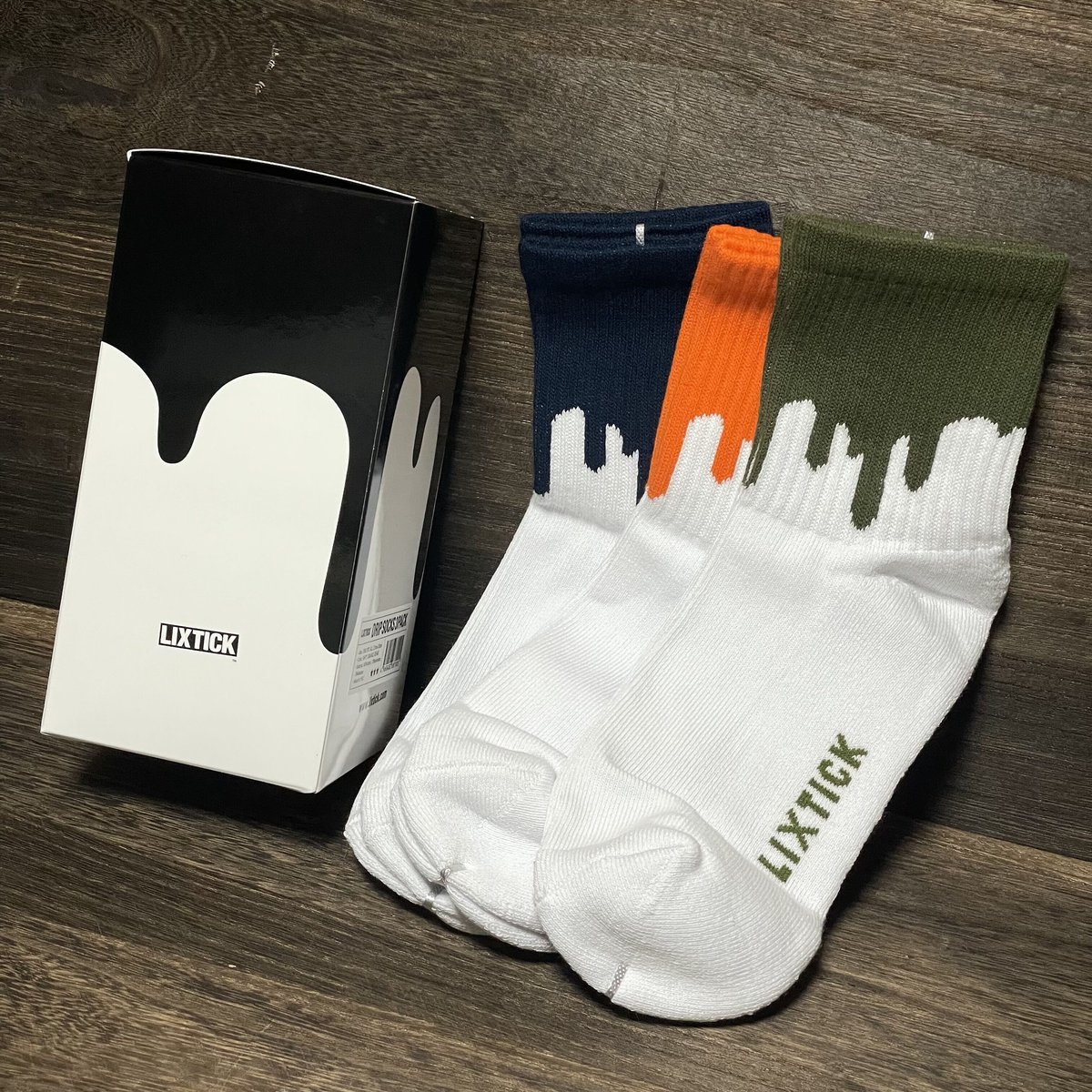 LIXTICK DRIP SOCKS 3PACK (3rd) | Rickey
