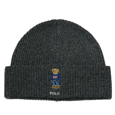 POLO RALPHLAUREN　"POLO BEAR FLAG" BEANIE KNIT CAP