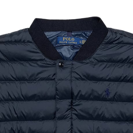 POLO RALPHLAUREN　QUILTED SHELL DOWN JACKET (NAVY)