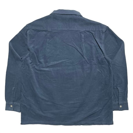 FIVE BROTHER　 L/S OPEN COLLAR CORDUROY SHIRT (BLUE GREY)