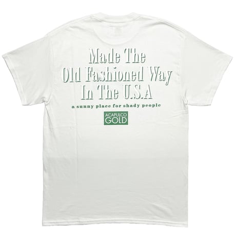 ACAPULCO GOLD　"GOOD OL DAYS" S/S TEE (WHITE)