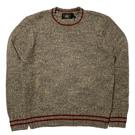RRL RALPHLAUREN　"MARLED" CREWNECK SWEATER