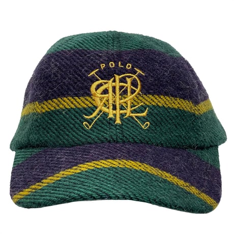POLO RALPHLAUREN　"GOLD CREST" WOOL FLANNEL CAP
