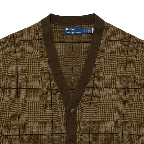 POLO RALPHLAUREN　"GLEN CHECK" CARDIGAN