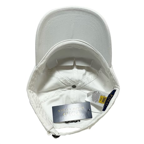 POLO RALPHLAUREN　"WHITE" BASEBALL CAP
