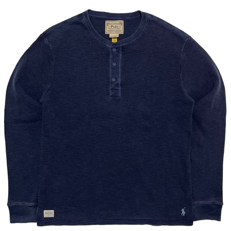 POLO RALPHLAUREN　"HENLEY NECK" THERMAL L/S TEE
