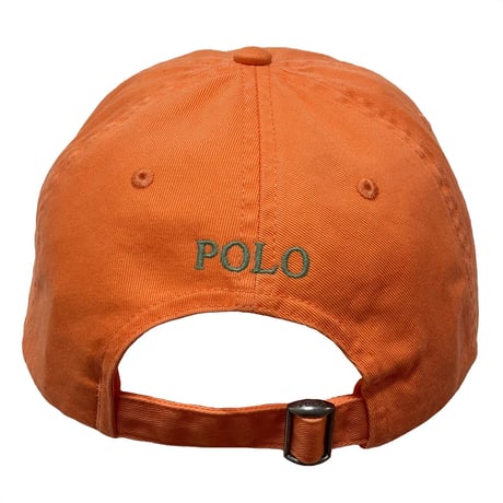 POLO RALPHLAUREN　"PINK PONY" 6PANEL CAP (ORANGE)