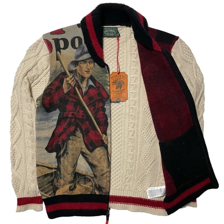 POLO COUNTRY RALPHLAUREN　"POLO  SPORTSMAN" PATCH CARDIGAN