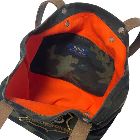 POLO RALPHLAUREN　"TIGER PATCH" TOTE BAG