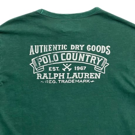 POLO COUNTRY RALPHLAUREN　"LOGO" POCKET L/S TEE