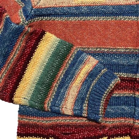 RRL RALPHLAUREN　"STRIPED SHAWL-COLLAR" CARDIGAN