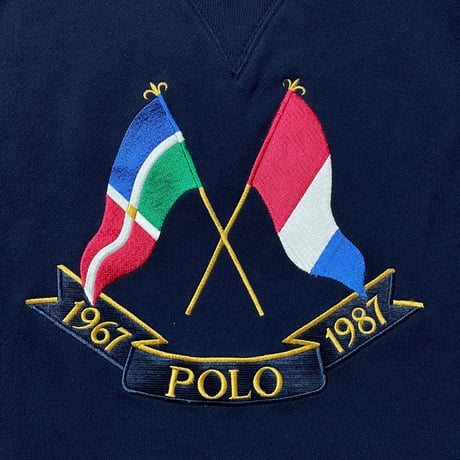 POLO RALPHLAUREN　"CROSS FLAGS" SWEAT SHIRT