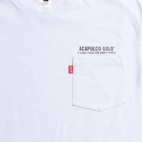 ACAPULCO GOLD　"LOGO" POCKET S/S TEE