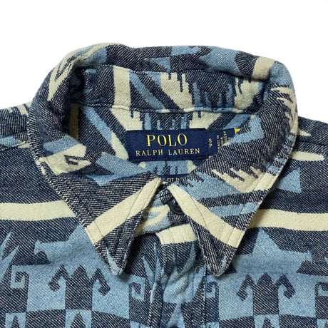 POLO RALPHLAUREN　"NATIVE" FLANNEL SHIRT