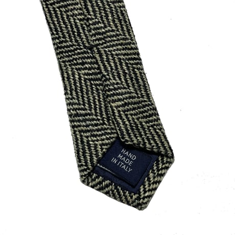 POLO RALPHLAUREN　 "HERRINGBONE" MELTON TIE (GREY)