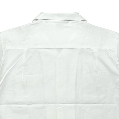 FIVE BROTHER　 "LINEN RAYON" OPEN COLLAR SHIRT (WHITE)
