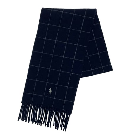 POLO RALPHLAUREN　"WINDOW PEN" WOOL SCAPF