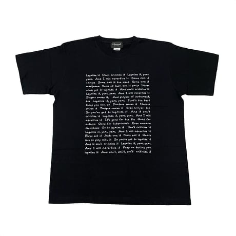 Channel Four Twenty　Lyrics Tee