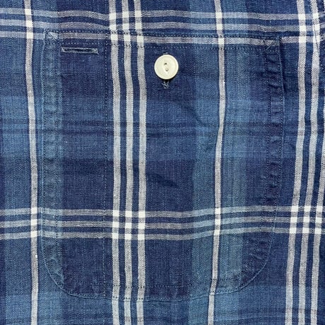 POLO RALPHLAUREN　"PLAID" HEMP SHIRT