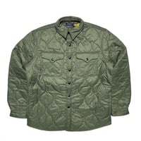 POLO RALPHLAUREN　"PADDED" QUILTING OVERSHIRT (GREEN)