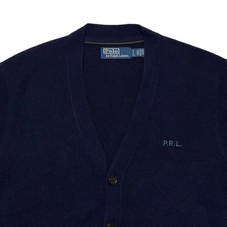 POLO RALPHLAUREN　"P.R.L." WOOL CARDIGAN