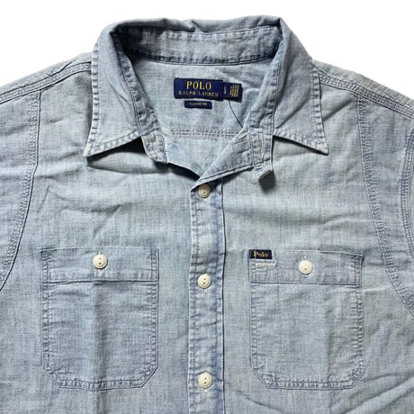 POLO RALPHLAUREN　"POLO SPORTSMAN FISHING" CHAMBRAY S/S SHIRT