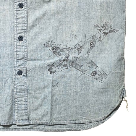 RRL RALPHLAUREN　"GRAPHIC" CHAMBRAY SHIRT