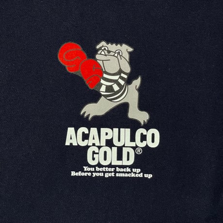 ACAPULCO GOLD　"HIT'EM UP" CREWNECK SWEAT (NAVY)