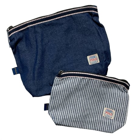 POLO RALPHLAUREN　"CAULFIELD DENIM" POUCH SET