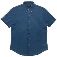 POLO RALPHLAUREN　 "INDIGO BLUE"  SEERSUCKER S/S SHIRT