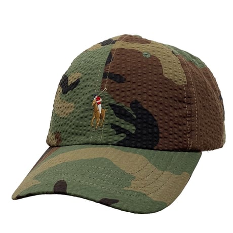 POLO RALPHLAUREN　"SEERSUCKER" CAMOUFLAGE CAP
