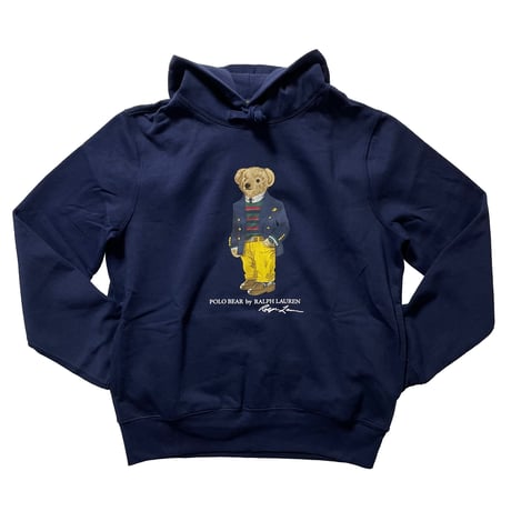 POLO RALPHLAUREN　"POLO BEAR" PULL OVER HOODIE (NAVY)