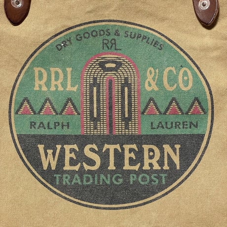 RRL RALPHLAUREN　"CANVAS" TOTE BAG