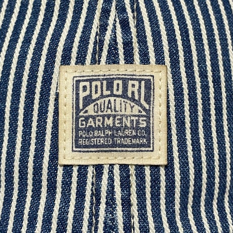 POLO RALPHLAUREN　"INDIGO STRIPED" 6PANEL CAP