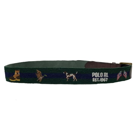 POLO RALPHLAUREN　"FLAG" CLOTH BELT